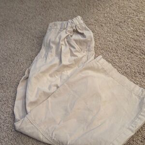 H&M Kids Cream Casual Cargo Pants size US8
